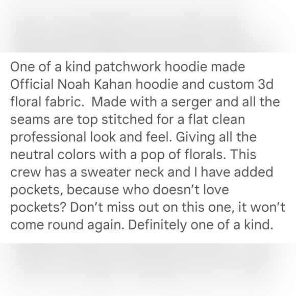 Reworked Noah Kahan Sweatshirt 3D Print Hippie Patchwork Boho - Picture 9 of 9